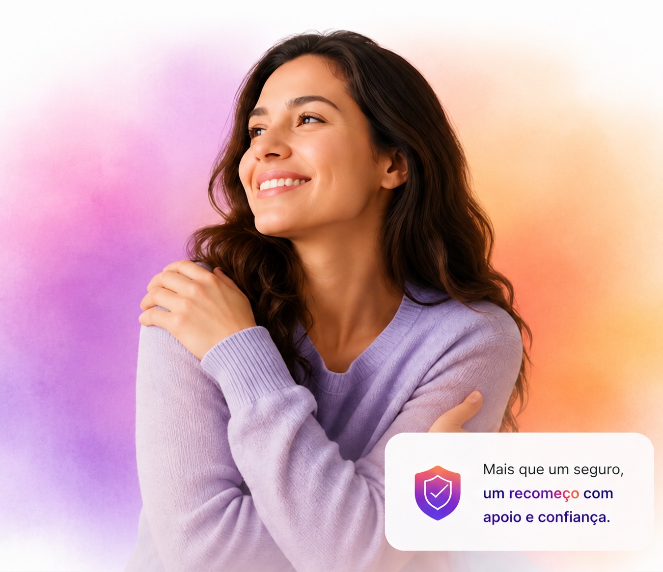 O sorriso representando força e recomeço